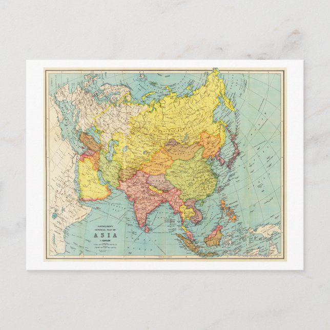 Carte panoramique AsieAsie 9 (Devant)