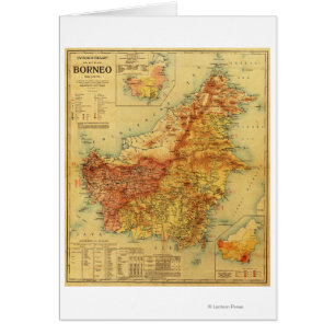 Carte panoramique BornéoBorneo