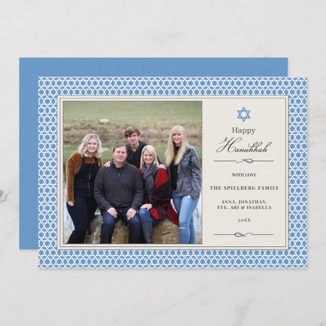 Carte panoramique Hanoukka (Devant / Derrière)