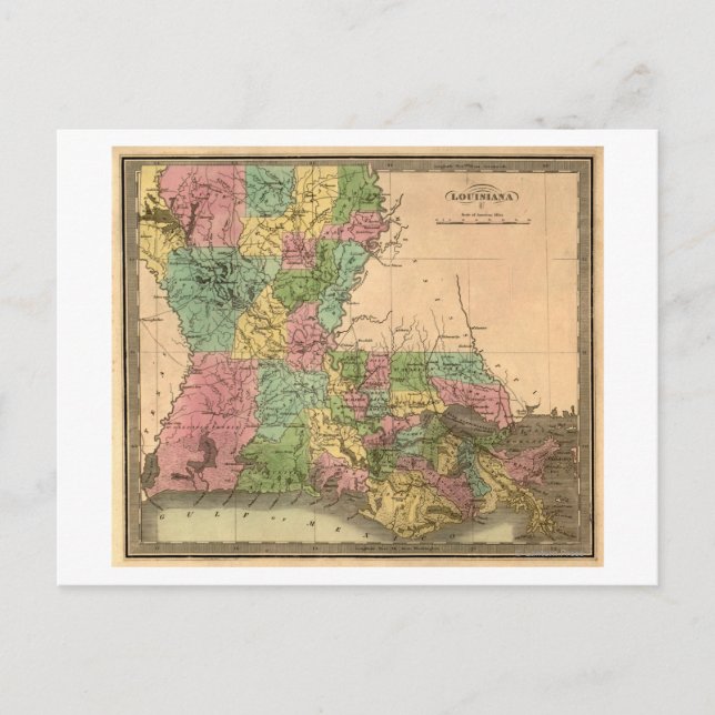 Carte panoramique LouisianeLouisiane (Devant)