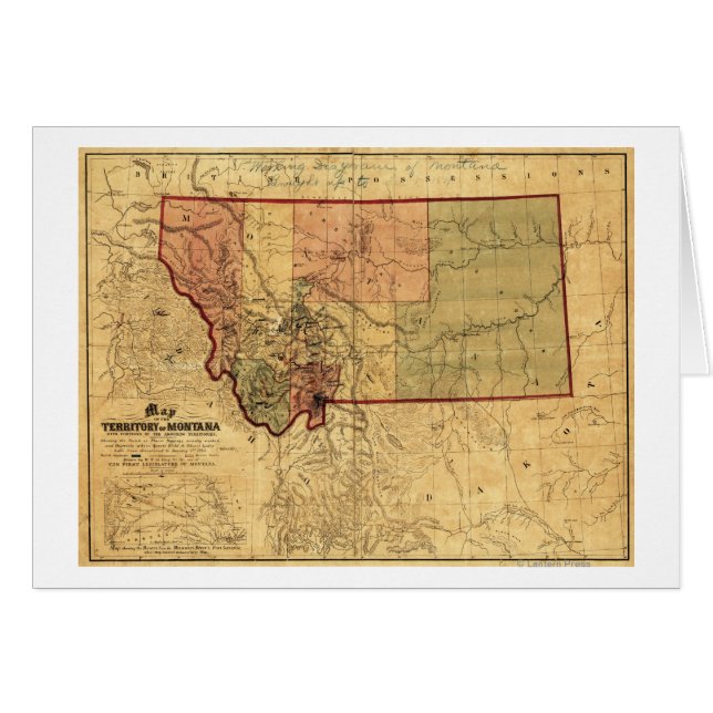 Carte panoramique MontanaMontana (Devant horizontal)