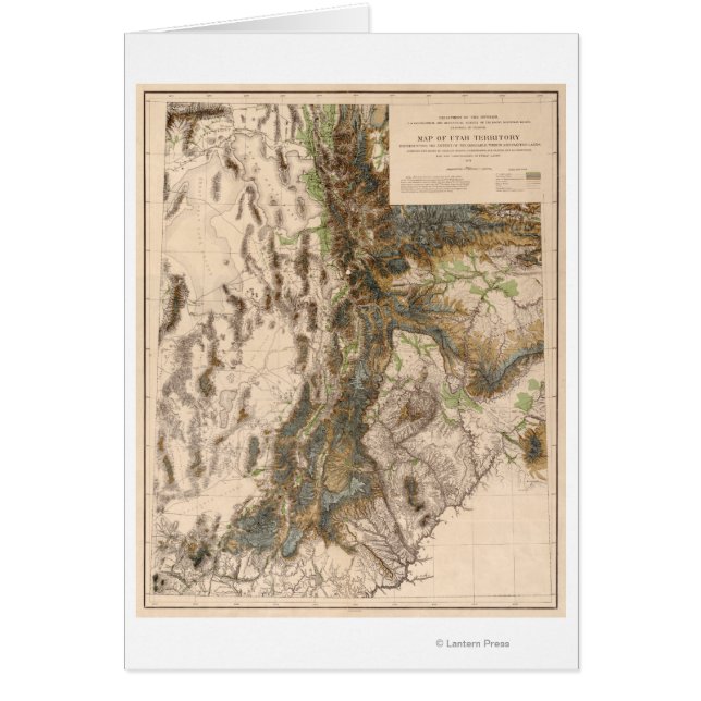 Carte panoramique UtahUtah (Devant)