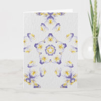 Carte Pansy Watercolor