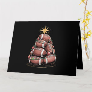 Carte Pantalon de pyjama de Noël arbre de Noël de footba