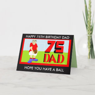 carte papa 75e anniversaire