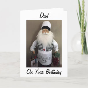 CARTE PAPA À VOTRE ANNIVERSAIRE NOUS CUISINERONS (CHEF P