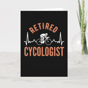 Carte Papa au rythme cardiaque cycliste retraité