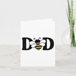 Carte Papa Bee mignonne apiculture 1er Anniversaire Corr