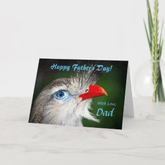 Carte Papa / Bonne Fête des pères - Oiseau peint