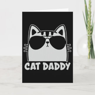 Carte Papa Chats Cool T-shirt Cadeau Drôle pour Amateur