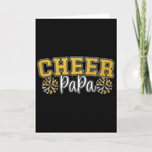 Carte Papa cheer fier mon cheerleader préféré m'appelle