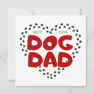 Carte Papa chien, meilleur père chien de tous les temps