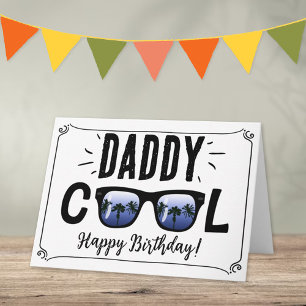 Carte Papa Cool Lunettes de soleil tendance Joyeux anniv