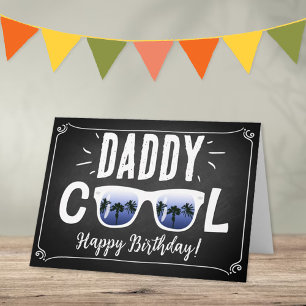 Carte Papa Cool Lunettes de soleil tendance Joyeux anniv
