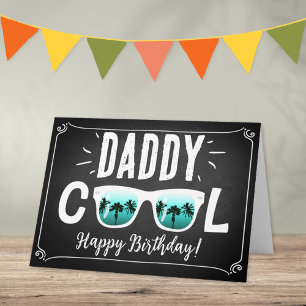 Carte Papa Cool Lunettes de soleil tendance Joyeux anniv