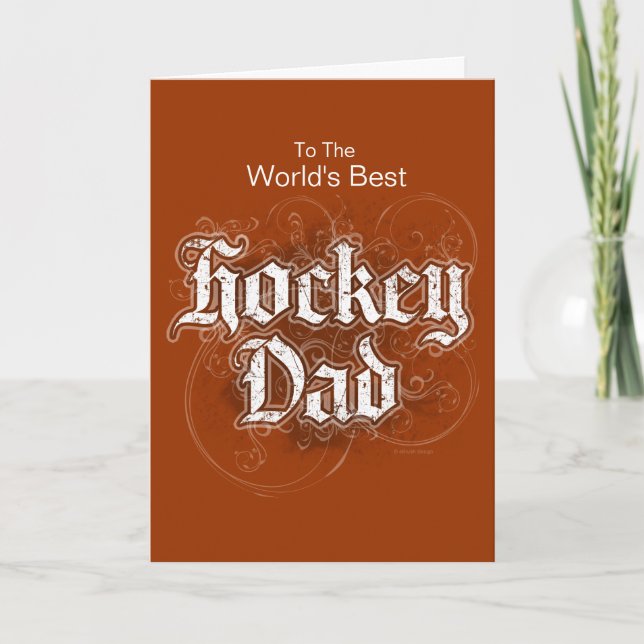 Carte Papa de hockey (Devant)