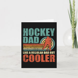 Carte Papa de hockey amusant comme un papa normal mais p