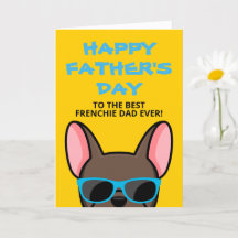 Papa de la Fête des Pères Marron Bouledogue França