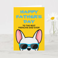 Papa de la Fête des Pères Taureau Français Blanc