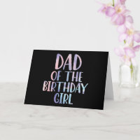 Papa de l'anniversaire fille Tie Dye Anniversaire 