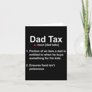 Carte Papa Définition de l'impôt Papa Papa Père Papa Fêt