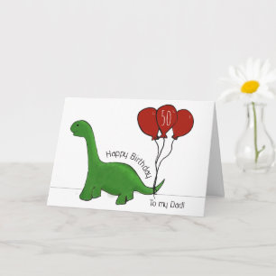 Carte papa Dinosaur 50e anniversaire