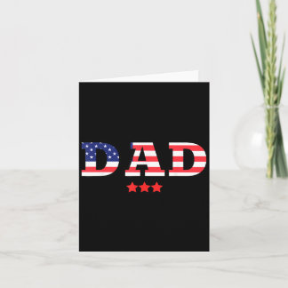 Carte Papa Drapeau USA Fête de l'Indépendance du 4 juill