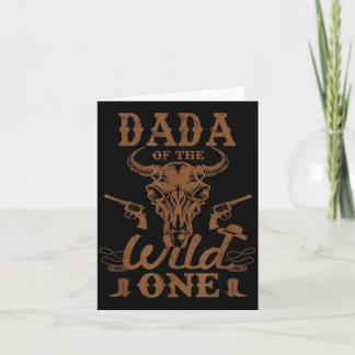 Carte Papa du cow-boy western rodéo sauvage fête maman