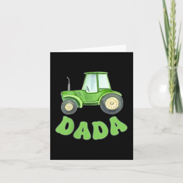 Carte Papa du garçon du tracteur de ferme de camions Fam (Devant)