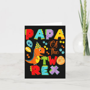 Carte Papa du garçon qui fête son 2ème anniversaire Two