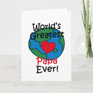 Carte Papa du Monde au Coeur Exceptionnel
