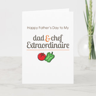 Carte Papa et chef Extraordinaire