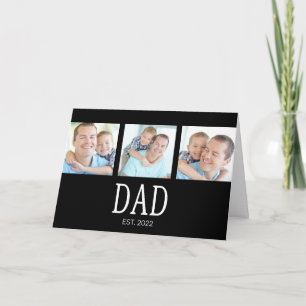 Carte Papa établi 3 Photo Noir