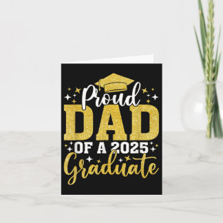 Carte Papa fier d'un diplômé de la promotion 2025 Senior