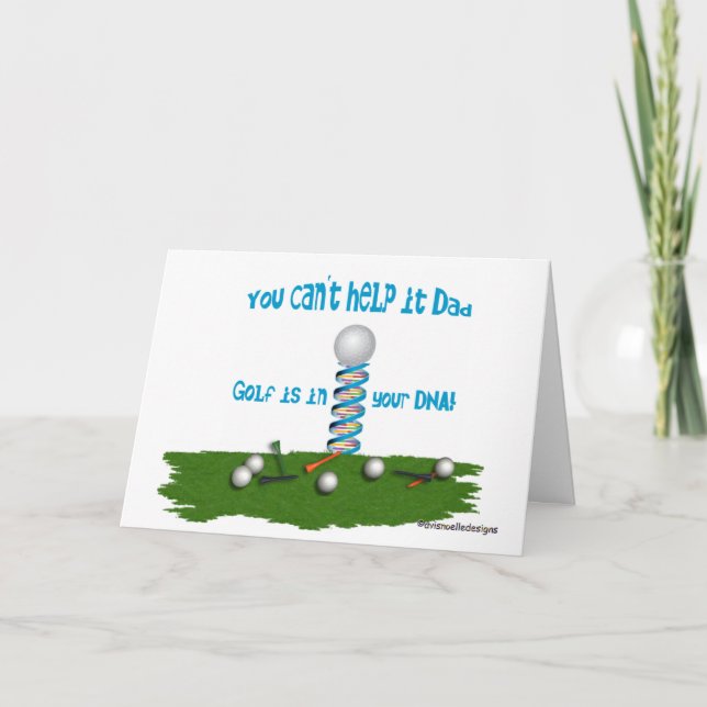 Carte Papa, Golf est dans ton ADN ! (Devant)
