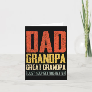 Carte Papa grand-père grand-père Fête des pères papa gra