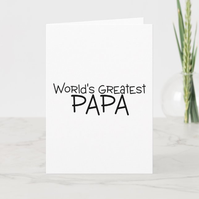 Carte Papa le plus grand du monde (Devant)
