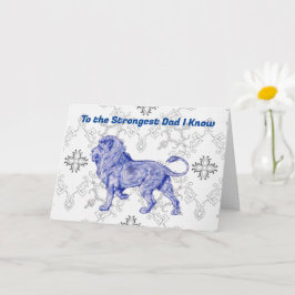 Carte Papa Lion Fort Coup de Coeur Fête des Pères