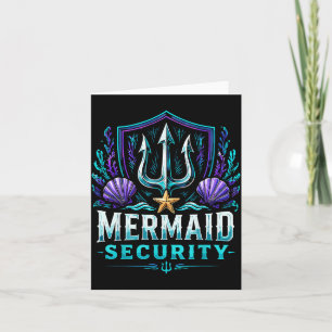 Carte Papa Mermaid drôle de Sécurité