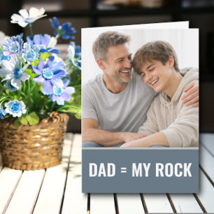 Carte Papa, mon roc Fête des Pères de fils personnalisab