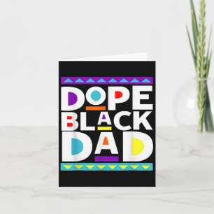 Carte Papa noir Nouveau Papa Cadeau Fête des Pères Afro-