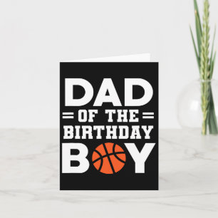 Carte Papa Of The Birthday Boy Bysketbyll Coach Bysketby
