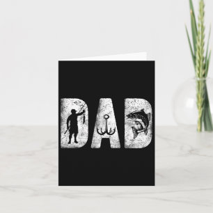 Carte Papa Pêche Clic Gras Police Fête des Pères Poisson