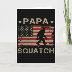 Carte Papa Squatch Bigfoot Sasquatch Papasquatch Père