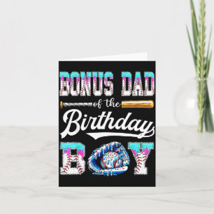 Carte Papa Supplémentaire Du Garçon D'anniversaire Baseb