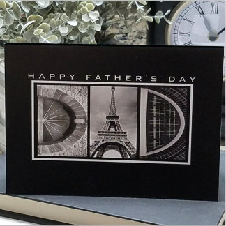 Carte "Papa" Texte Personnalisé Toute Occasion