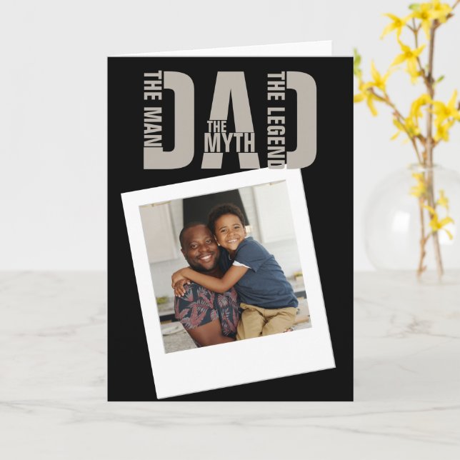 Carte Papa The Man (Fleur jaune)