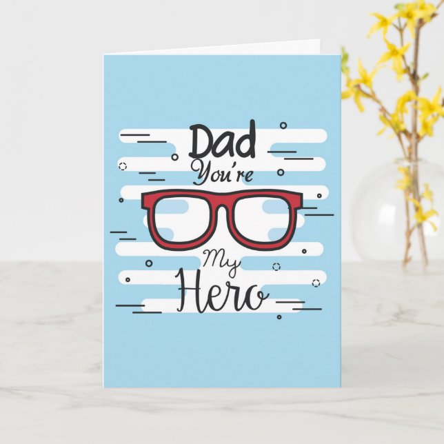 Carte Papa ton héros (Fleur jaune)