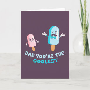 Carte Papa, tu es le plus cool Fête des pères papa jeu d