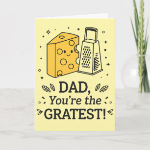 Carte Papa tu es le plus grand fromage Funny Fête des Pè